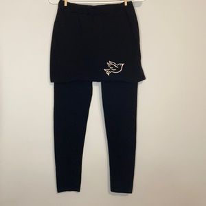 Skirted cotton leggings